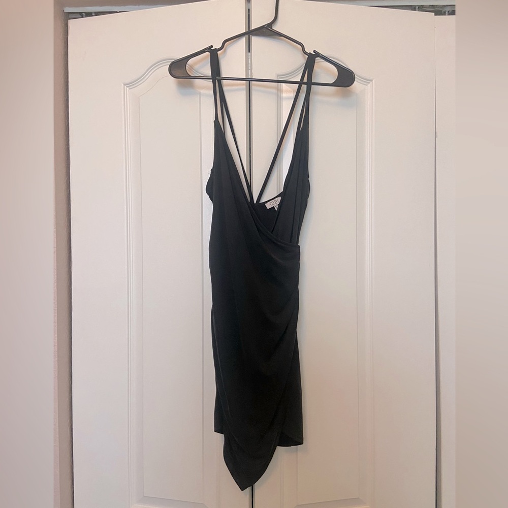 Black strappy bodycon dress (Brand - Tobi)